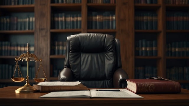 internet law office with chair and bookshelves